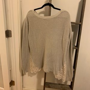 Urban Outfitters Sweater Lace Detailing